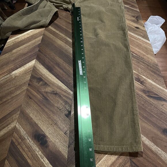 Levis Corduroy Pants 5 Pocket Straight Leg Original Fit Womens 29x30 New - Picture 10 of 11